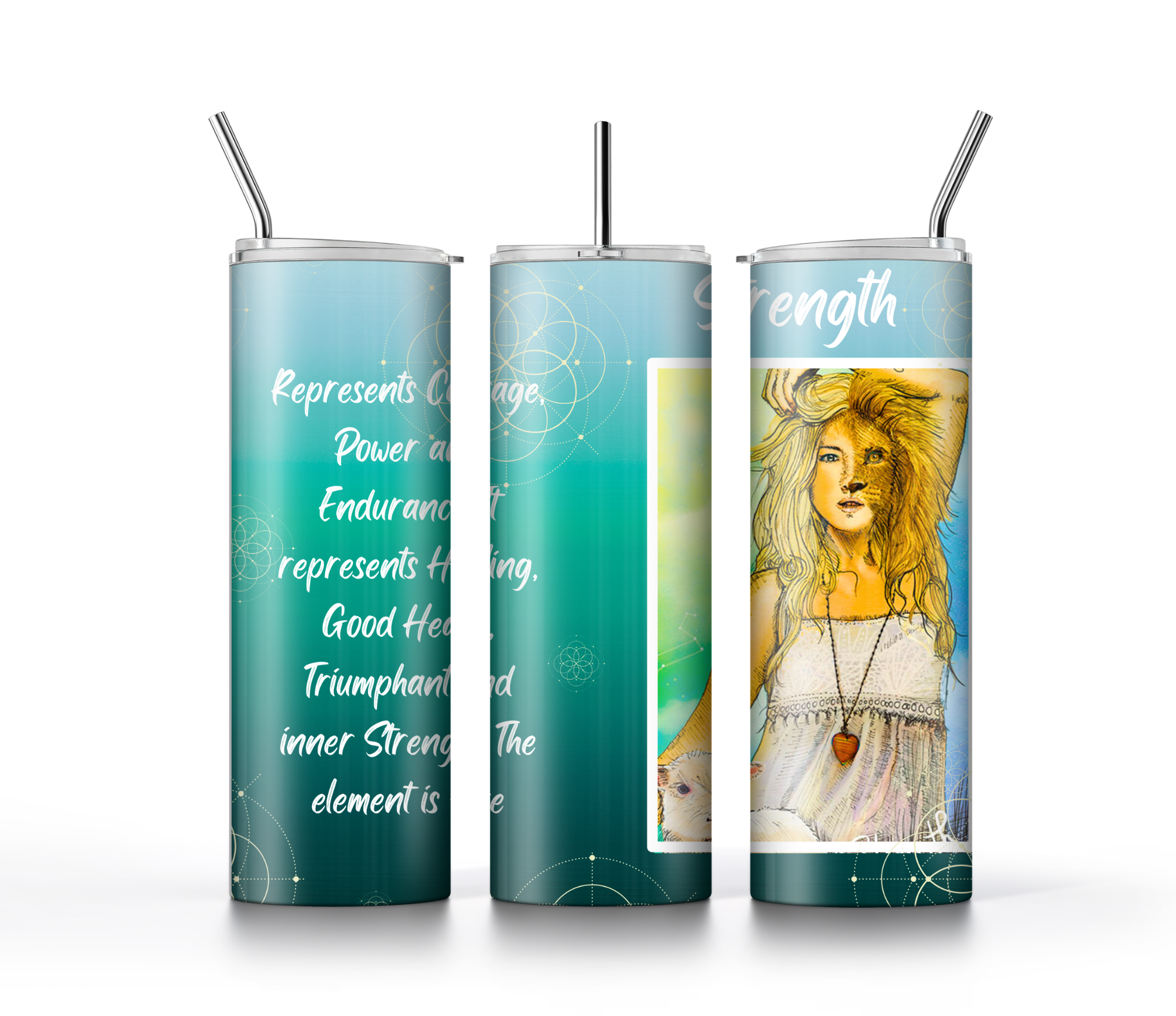 Tarot Tumblers – 590ml - Strength