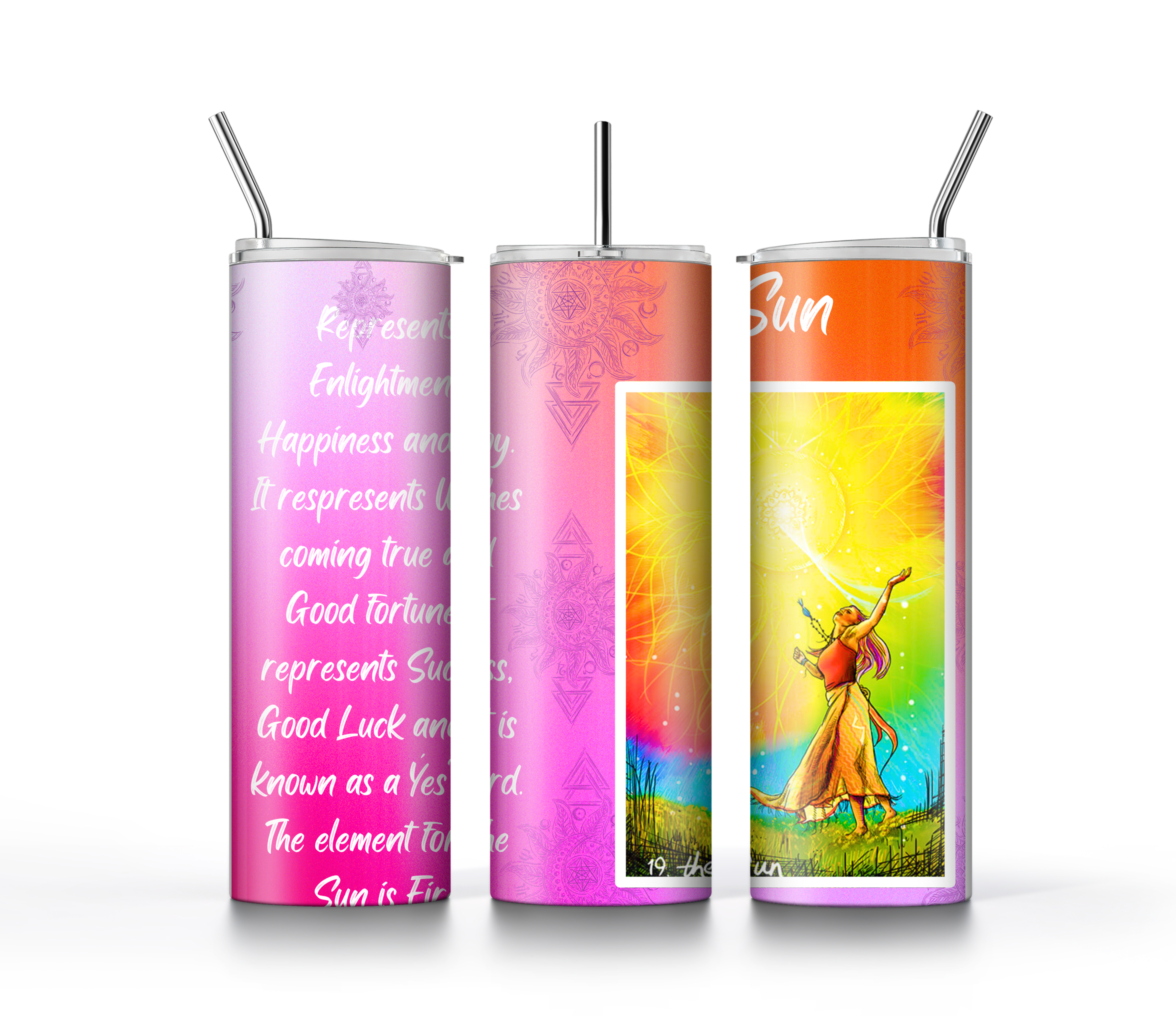Tarot Tumblers – 590ml - The Sun