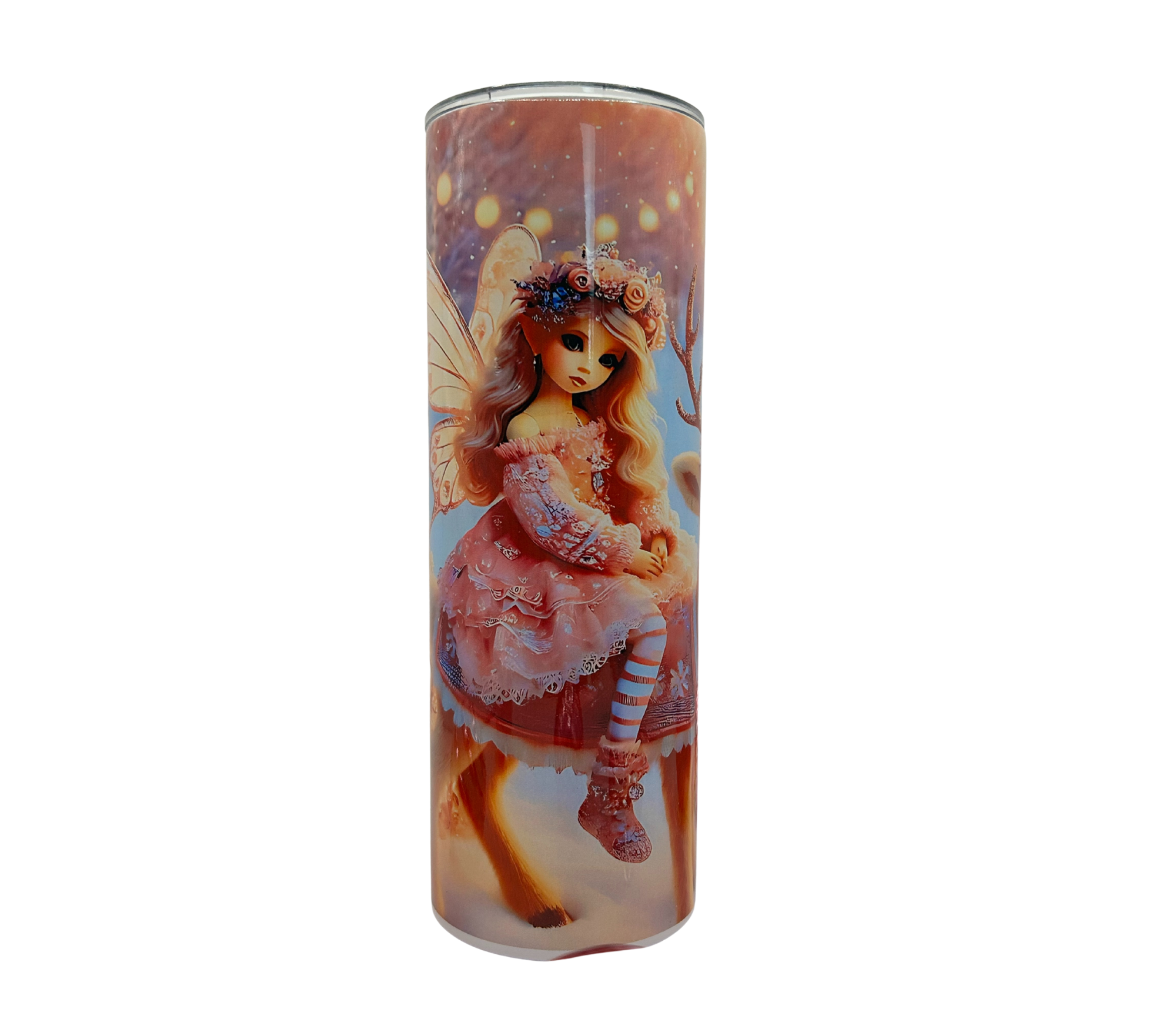 Christmas Tumblers - Fairy on Reindeer