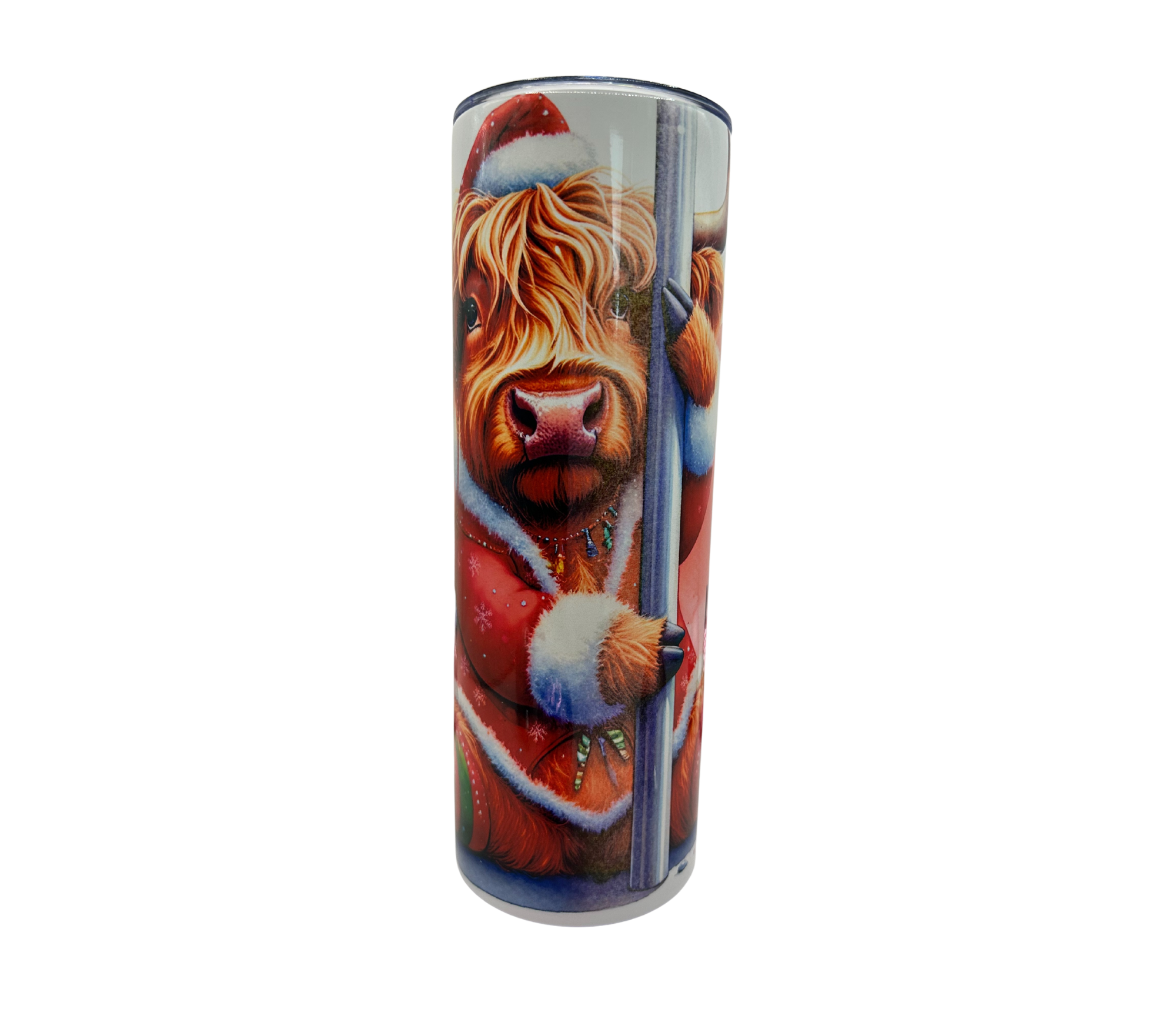 Christmas Tumblers - Pole Dancing Highland Cow