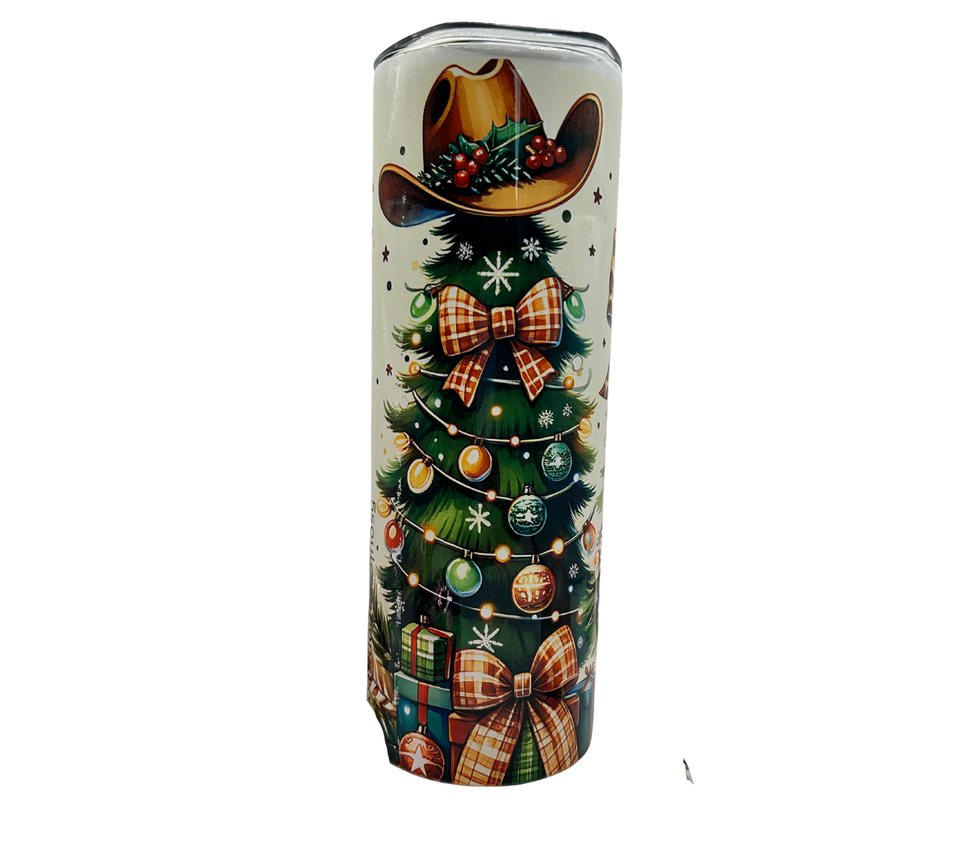 Christmas Tumblers - Cowboy Christmas Tree